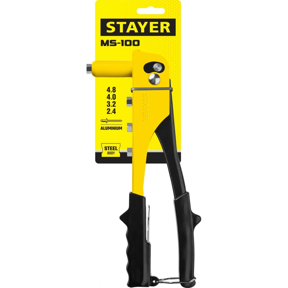 Заклепочник "Profi" ProFix 2,4-4,8мм, средний, Stayer