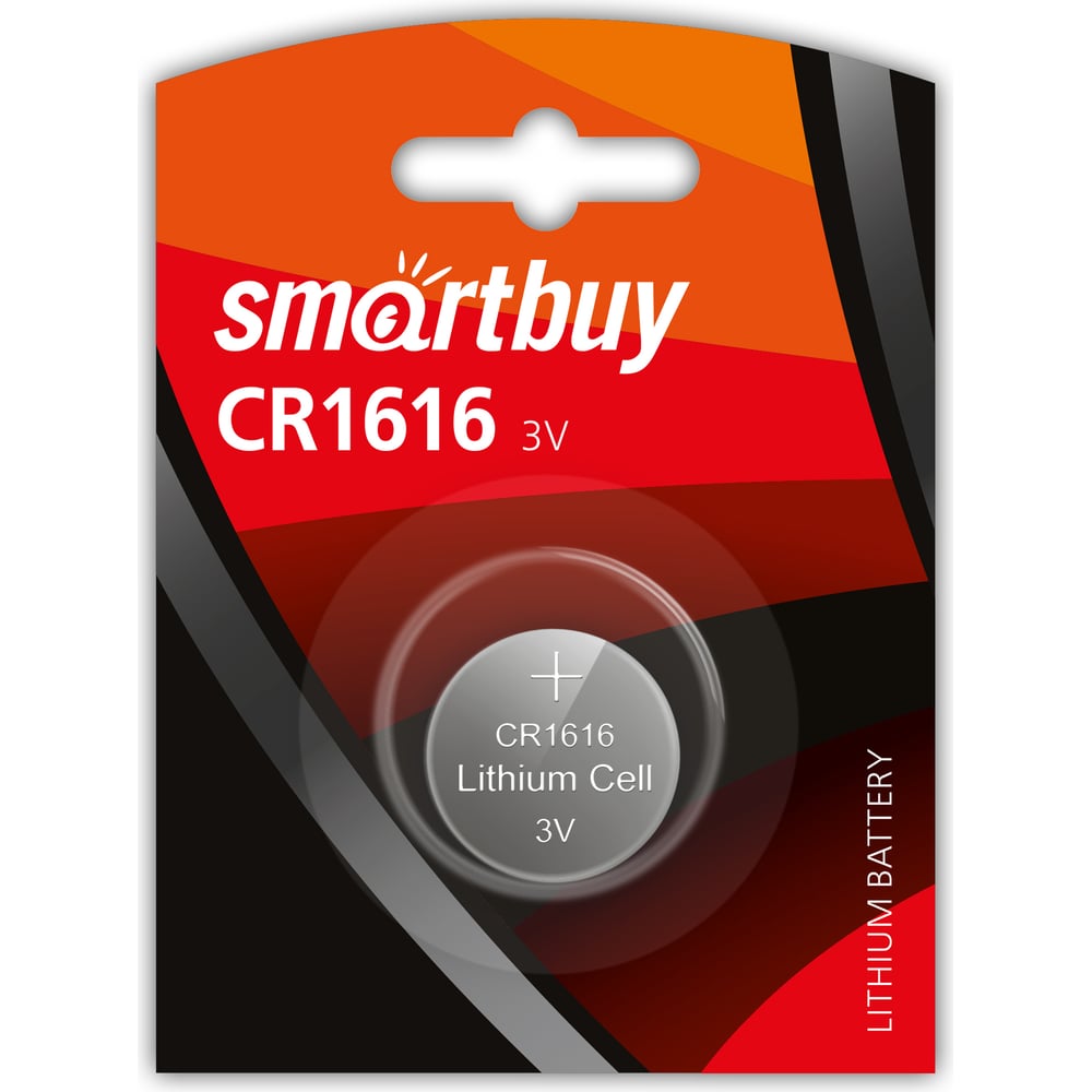 Литиевый элемент питания Smartbuy CR1616/1B (12/720)
