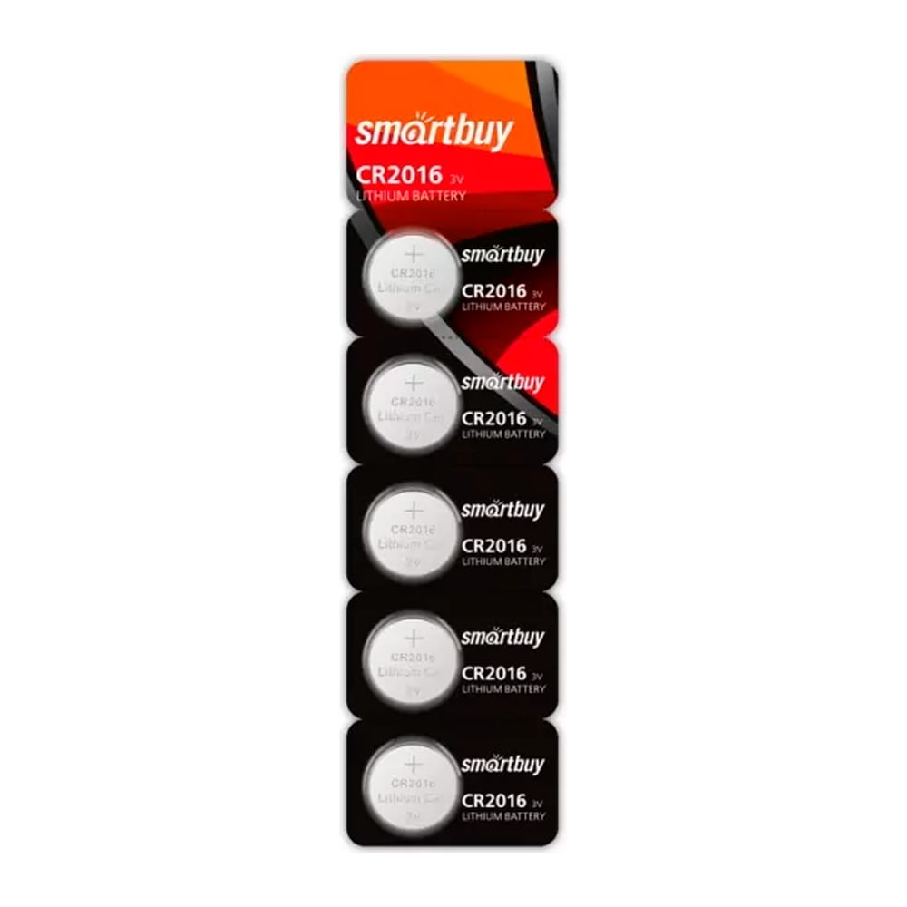 Литиевый элемент питания Smartbuy CR2016/5B (12/720)