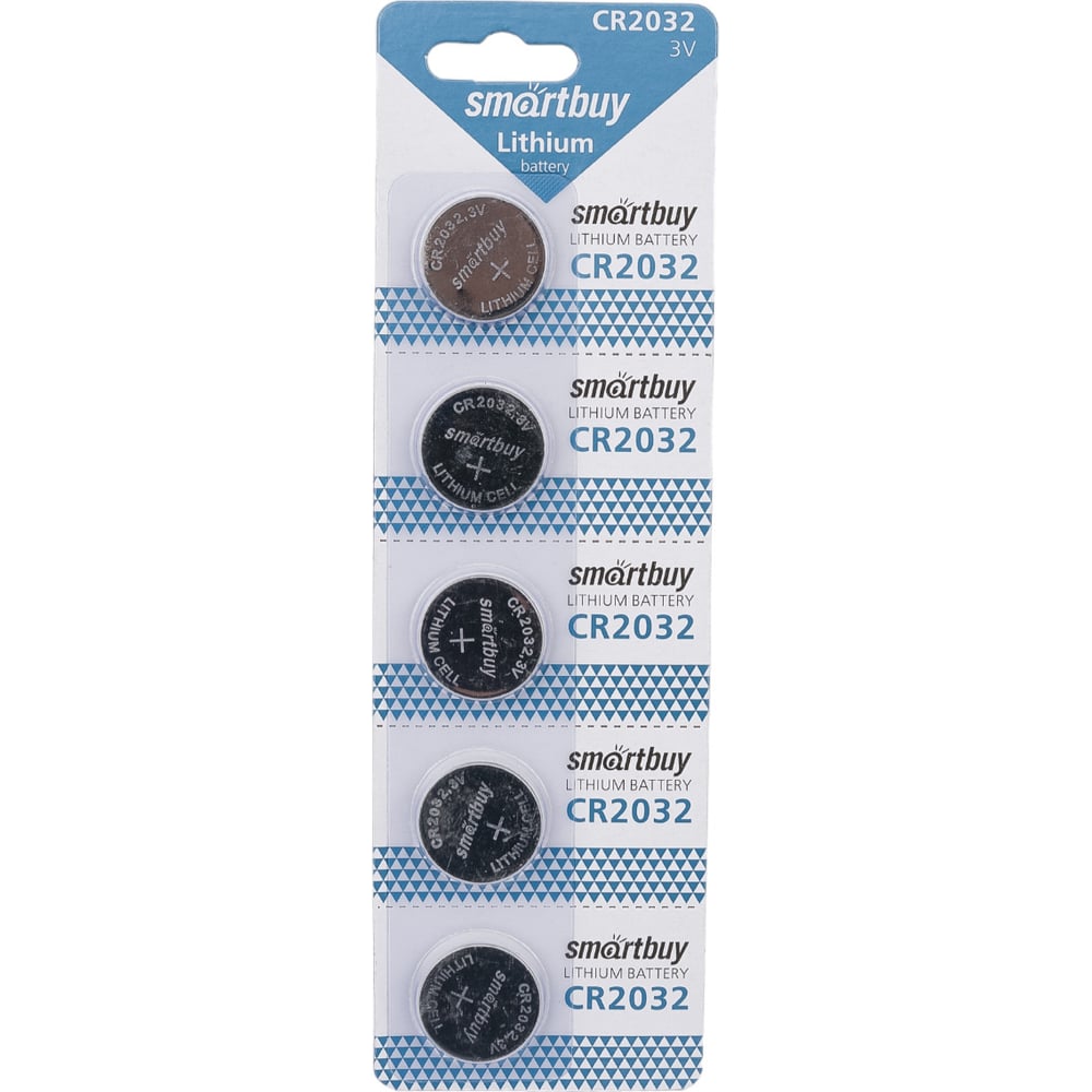 Литиевый элемент питания Smartbuy CR2032/5B (100/4000)