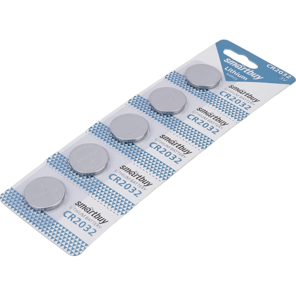 Литиевый элемент питания Smartbuy CR2032/5B (100/4000)