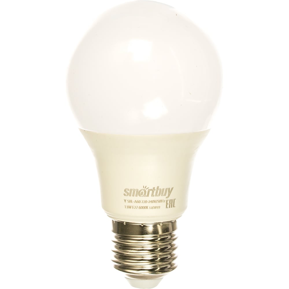Светодиодная (LED) Лампа Smartbuy- A60-13W/6000/E27