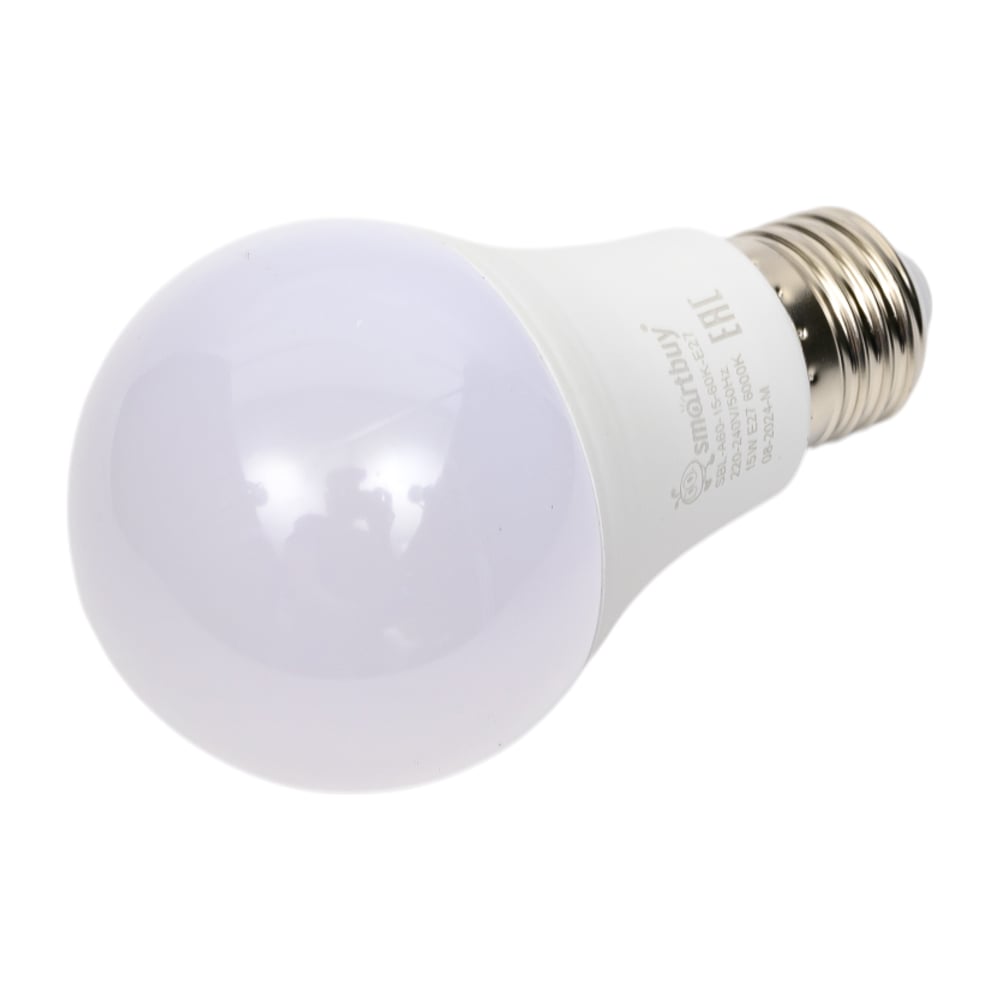 Светодиодная (LED) Лампа Smartbuy- A60-15W/6000/E27