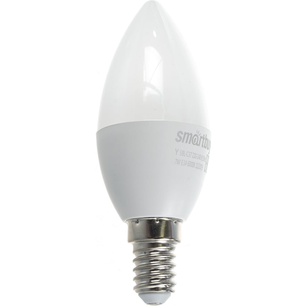 Светодиодная (LED) Лампа Smartbuy-C37-07W/6000-E14