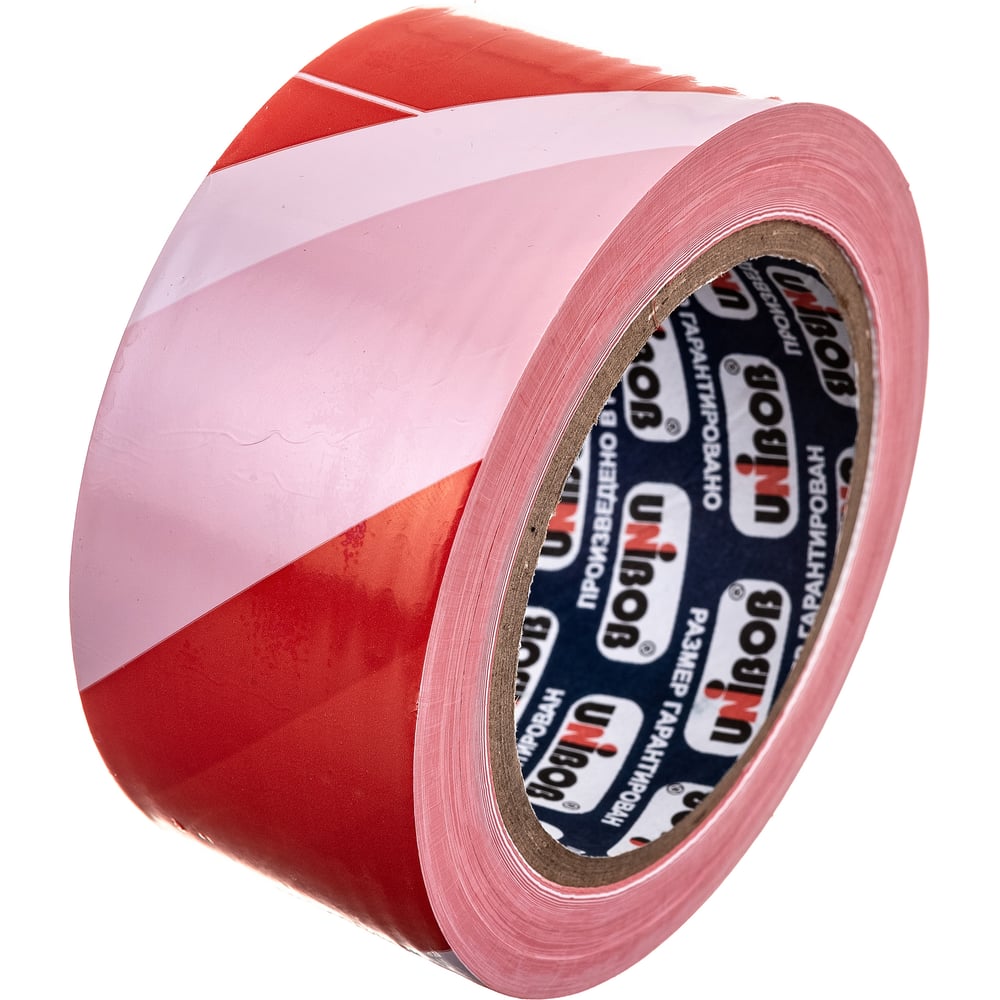 Сигнальная лента Unibob 50мм х150м красно-белая 36шт/уп