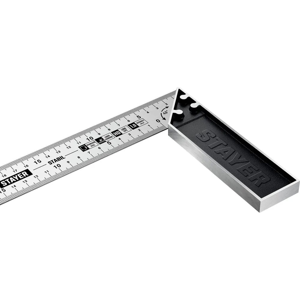 Угольник STAYER "HEAVY DUTY" столярный, стальное полотно, 350мм