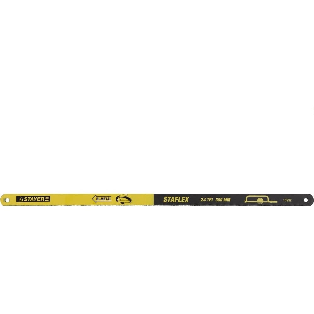 Полотно STAYER  "PROFI" "STAYER-FLEX"  по металлу, биметаллическое, 24TPI, 300мм, 10шт