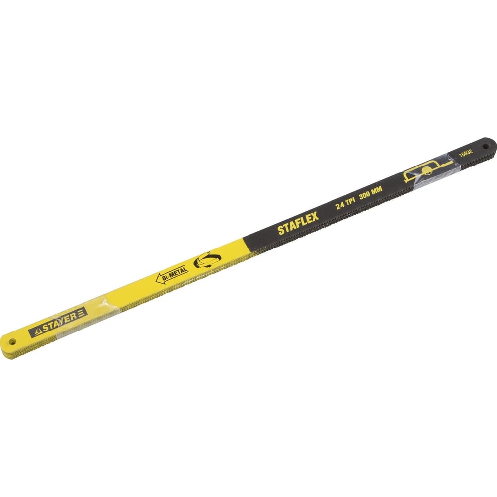 Полотно STAYER  "PROFI" "STAYER-FLEX"  по металлу, биметаллическое, 24TPI, 300мм, 10шт