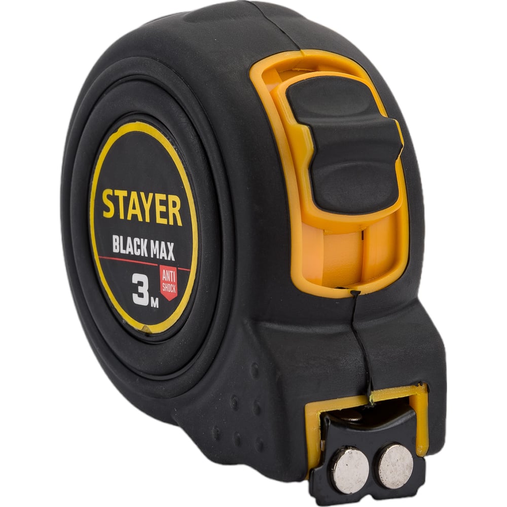 Рулетка STAYER "PROFI" "AREX", двухкомпонентный противоударный корпус, упрочненное полотно, 3м/16мм