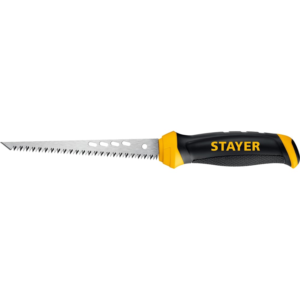 Ножовка STAYER "PROFI" выкружная по гипсокартону, 8TPI, 160мм