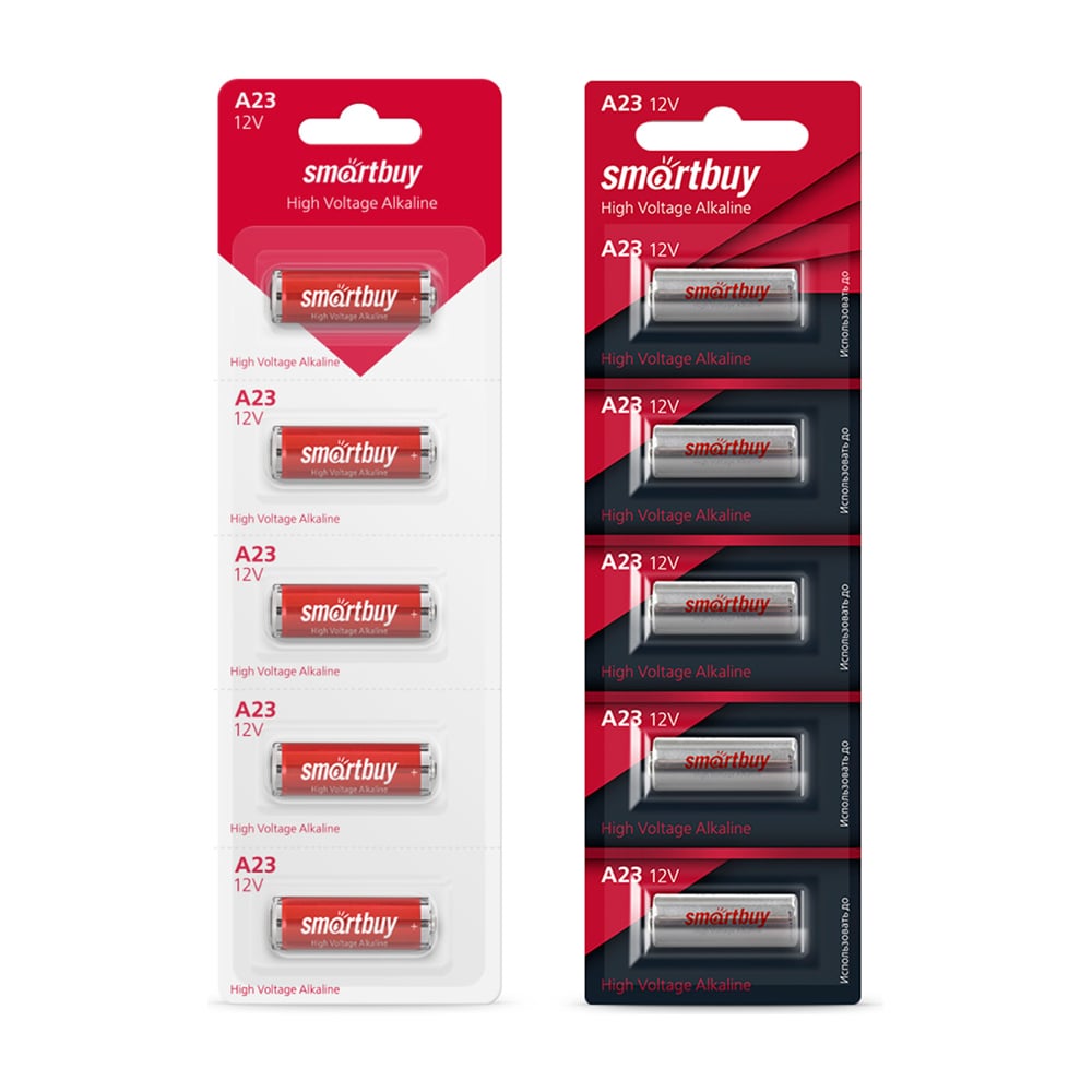 Батарейка алкалиновая Smartbuy А23/5В (100/1000) (SBBA-23A5B)
