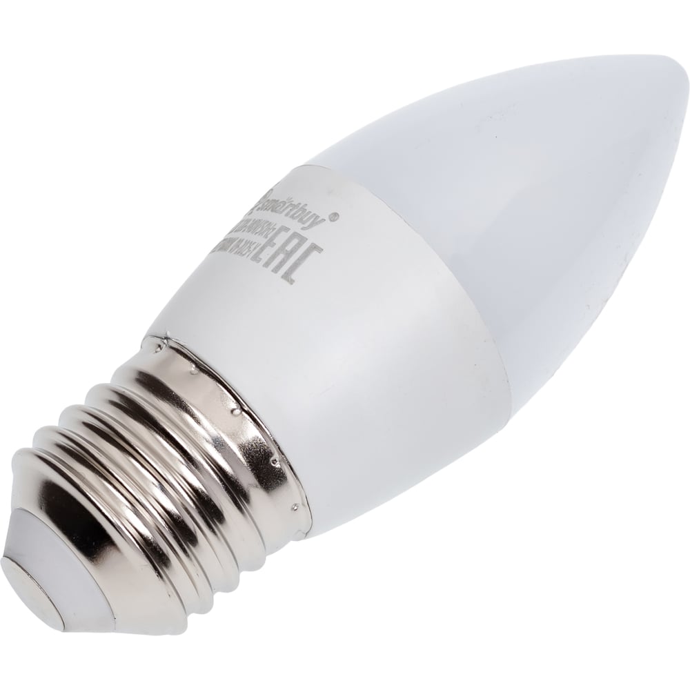 Светодиодная (LED) Лампа Smartbuy-C37-9,5W/6000-E27