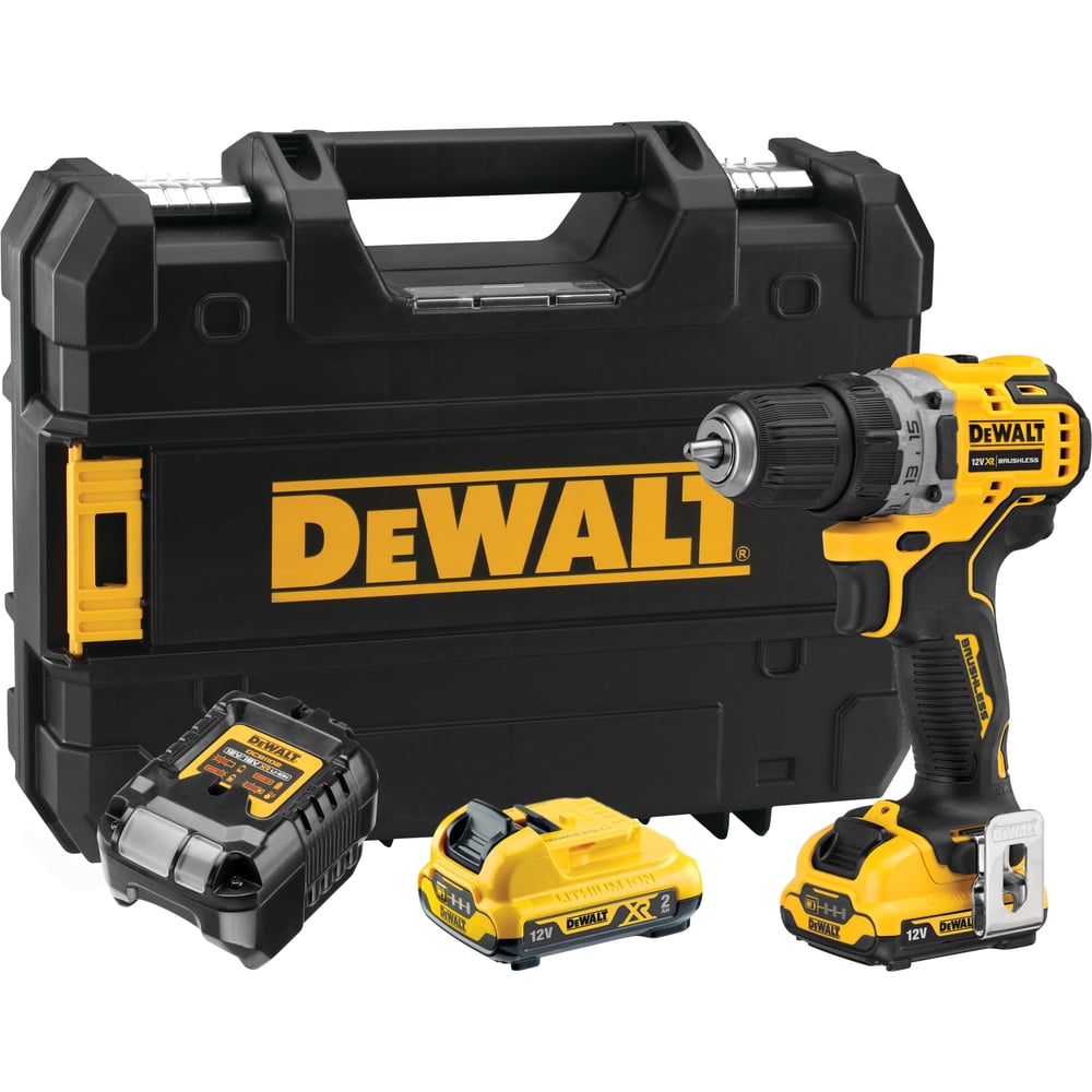 DEWALT DCD701D2-QW, 12В ультра компакт дрель-шуруповерт 2Ач