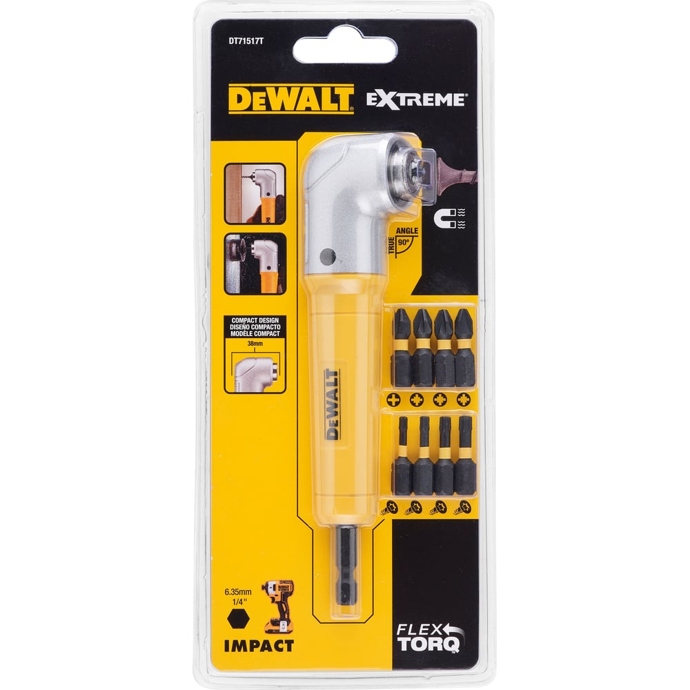 DeWalt Угловая насадка ударная IMPACT; Биты, 9ШТ