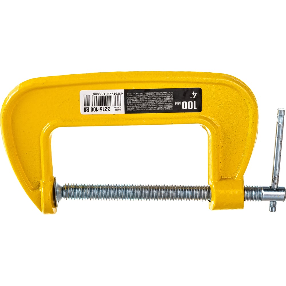 Струбцина STAYER Standart TopGrip G-образная 100мм