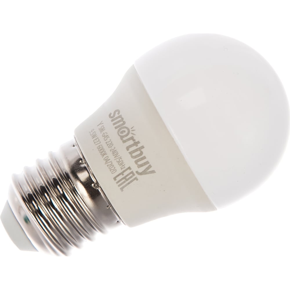 Светодиодная (LED) лампа Smartbuy-G45-9,5W/6000/E27