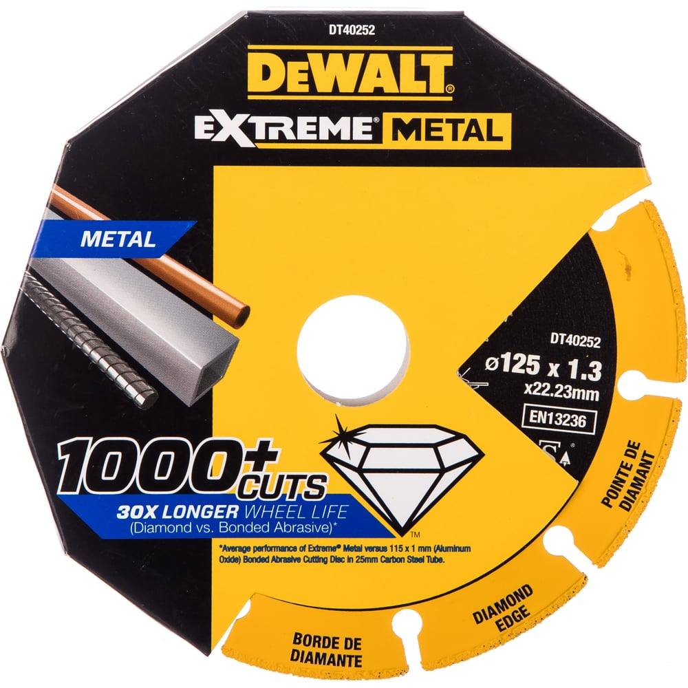 Диск отрезной по металлу DeWalt 125mm
