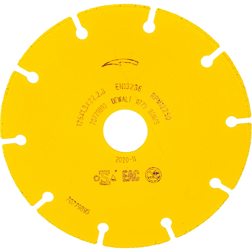 Диск отрезной по металлу DeWalt 125mm