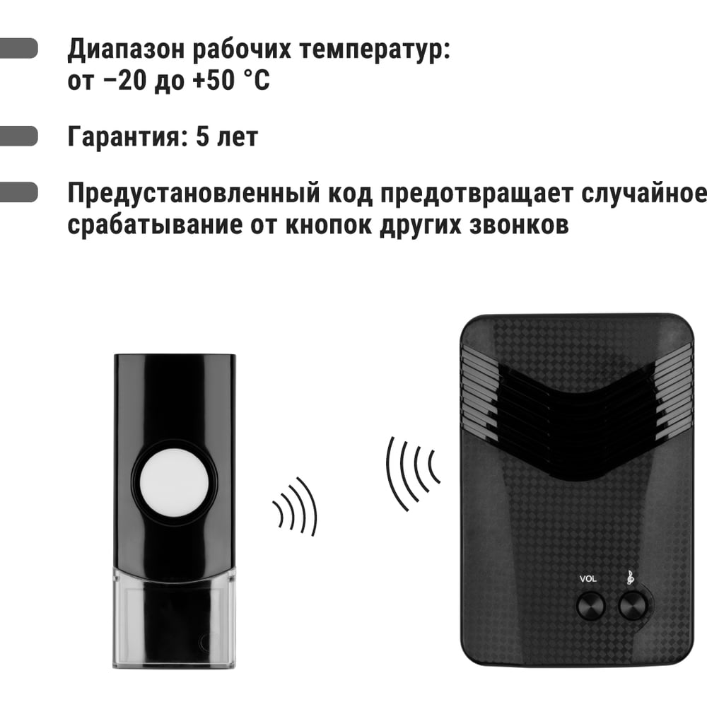 Звонок ЗБР-11/М1-36М (беспр.роз.мн.код)TDM