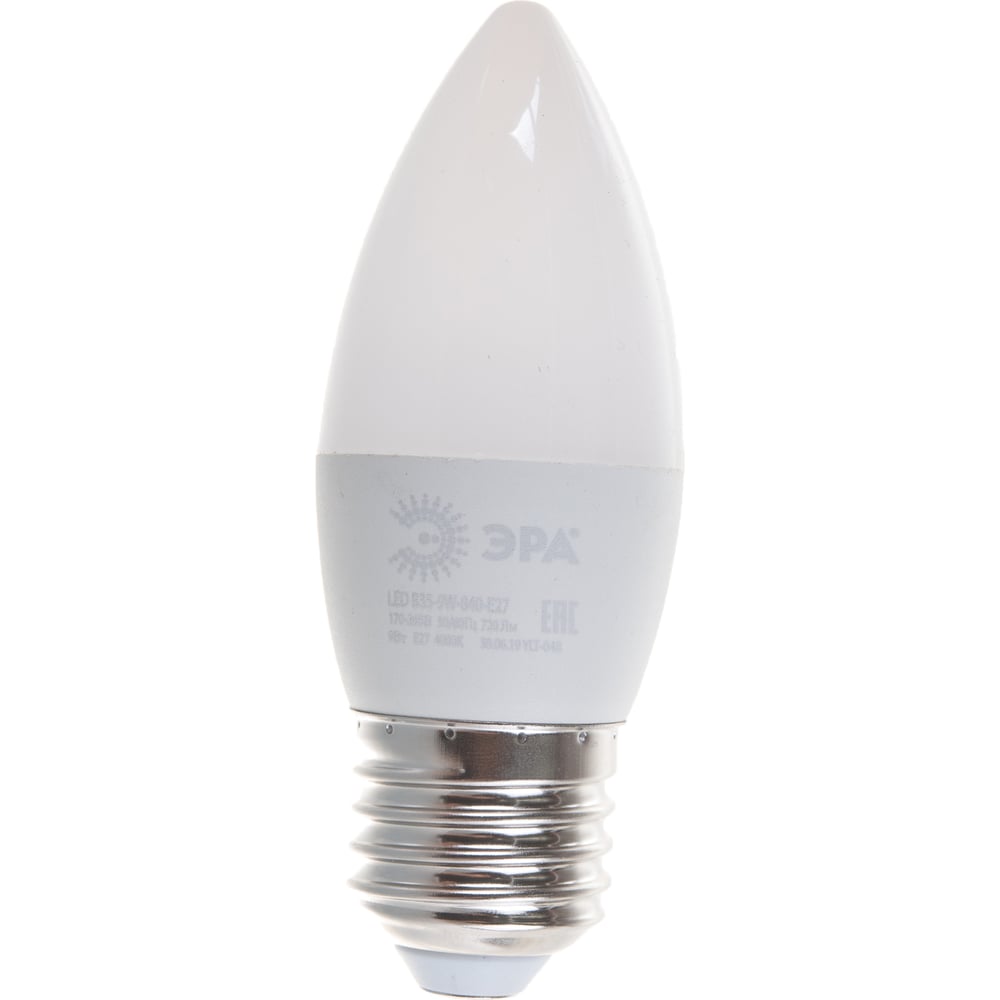 Лампа светодиодная ЭРА LED smd B35-9w-840-E27