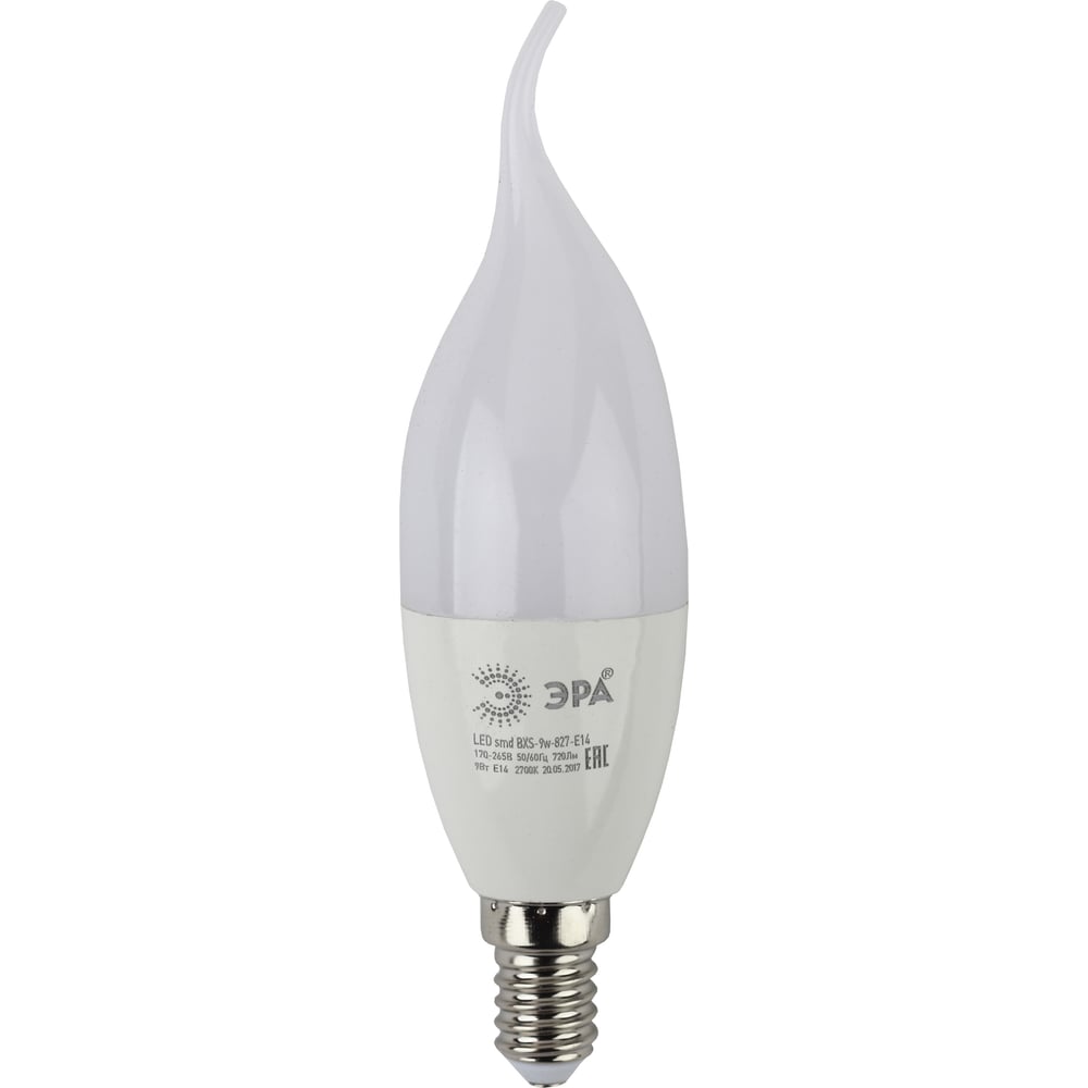 Лампа светодиодная ЭРА LED smd BXS-9W-840-E14-Clear