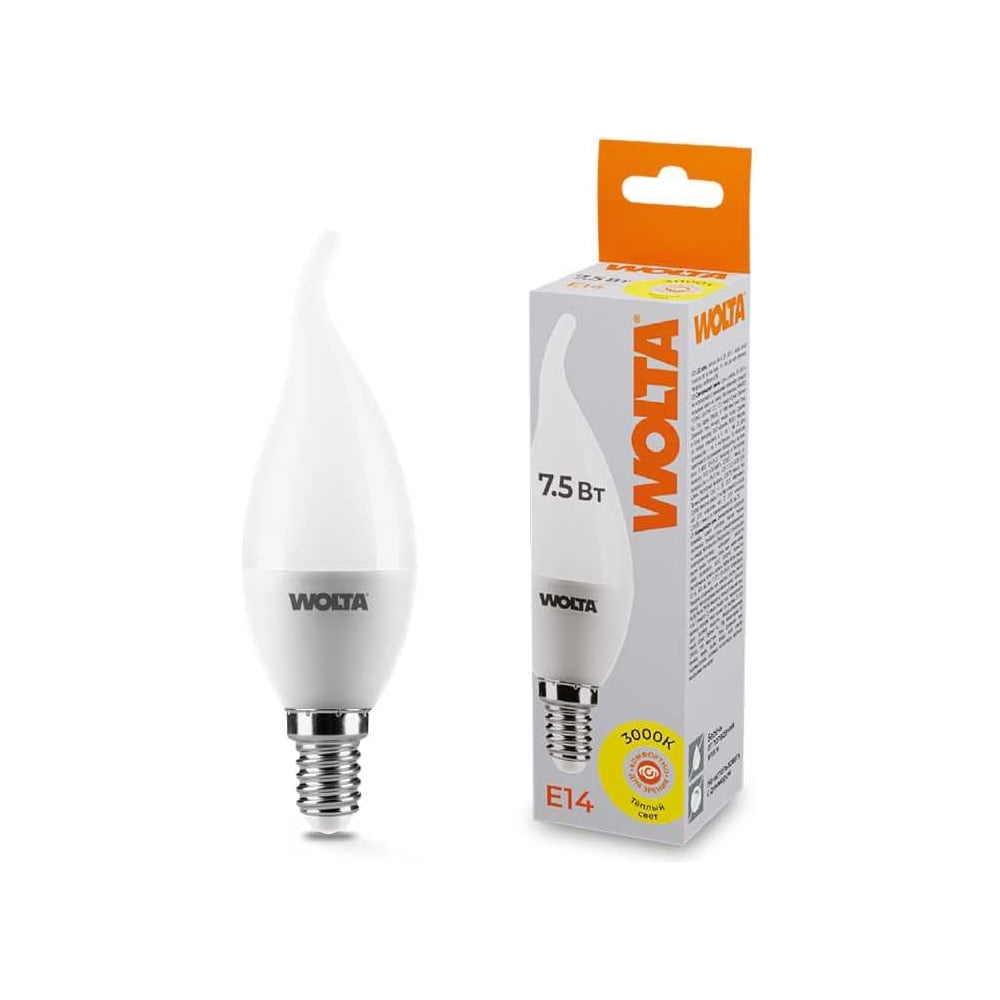 Лампа LED WOLTA 25YCD7.5E14 3000K