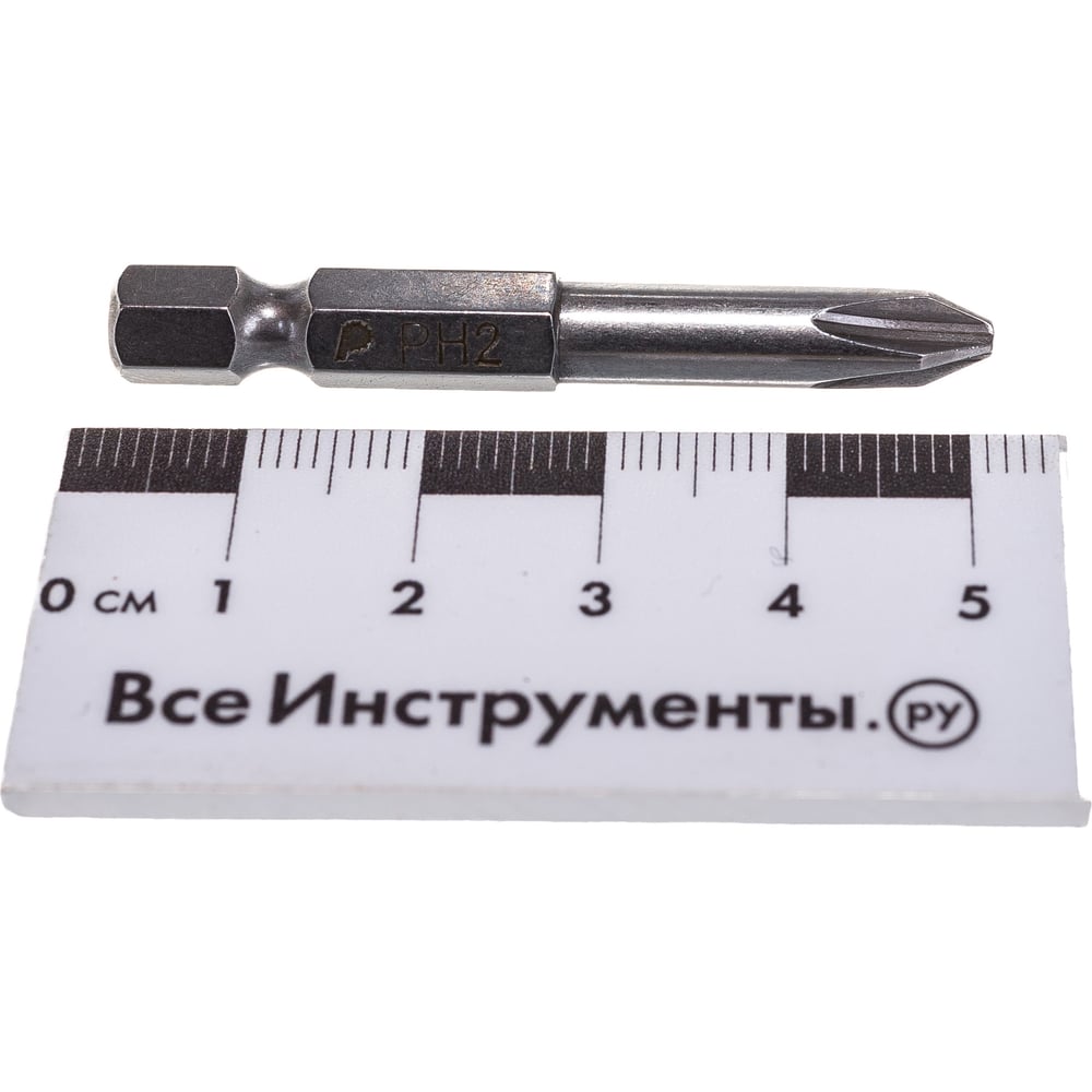 Бита отверточная ПРАКТИКА "Профи" PH-2 х 50мм (50шт),банка